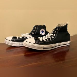 All Star Converse black high tops. Size 11.5